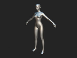 Craft Your Character Female Character Body Base Mesh 3D-Modell