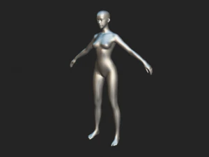 Craft Your Character Female Character Body Base Mesh 3D Model