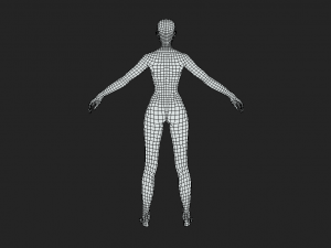 Craft Your Character Female Character Body Base Mesh 3D-Modell