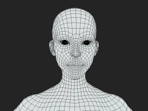 Craft Your Character Female Character Body Base Mesh 3D Model