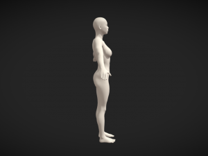 Embodiment of Realism Realistic Female Figure Base Mesh 3D Модель