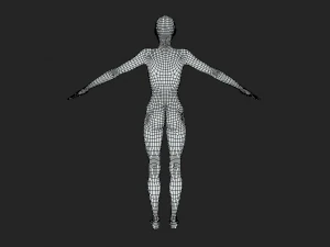 Embodiment of Realism Realistic Female Figure Base Mesh 3D Model
