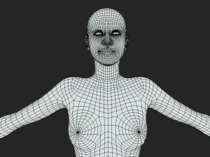 Embodiment of Realism Realistic Female Figure Base Mesh 3D Model