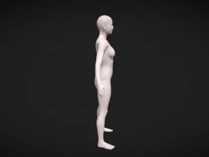 Unveiling Intricate Beauty Detailed Women Body Base Mesh 3D Model