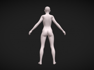 Unveiling Intricate Beauty Detailed Women Body Base Mesh 3D Модель