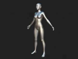 Unveiling Intricate Beauty Detailed Women Body Base Mesh 3D Model