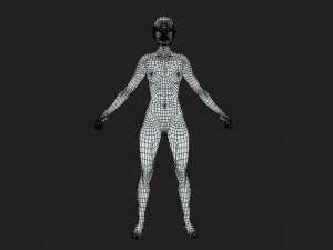 Unveiling Intricate Beauty Detailed Women Body Base Mesh 3D Модель