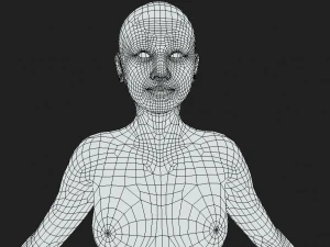 Unveiling Intricate Beauty Detailed Women Body Base Mesh 3D Model
