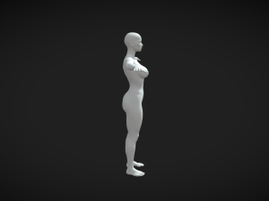 Exquisite Precision High Detailed Women Fit Body Base Mesh in T-Pose Model 3D