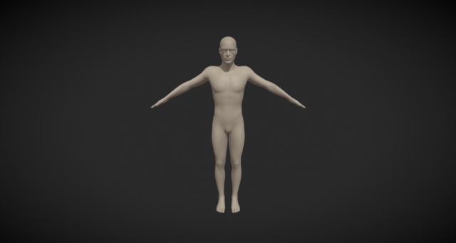 Foundation of Masculinity Male Body Base Mesh 3D-Modell .c4d .max .obj .3ds .fbx .stl .blend 