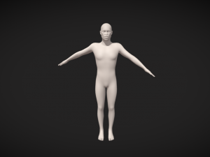 The Essence of Masculinity Male Body Base Mesh 3D Model