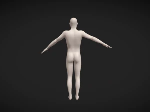 The Essence of Masculinity Male Body Base Mesh 3D Model