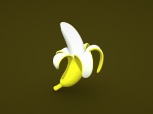 Naturally Appealing Banana Modèle 3D