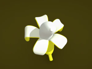 Naturally Appealing Banana 3D Model