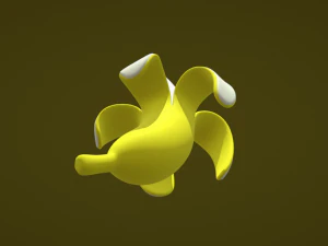 Naturally Appealing Banana 3D Model