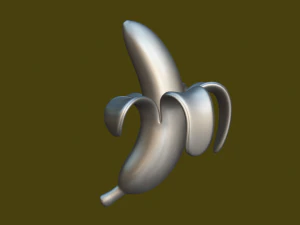 Naturally Appealing Banana 3D Model