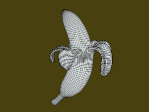Naturally Appealing Banana 3D Model