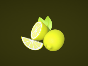 Zesty Freshness Lemon Model 3D