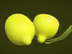 Zesty Freshness Lemon 3D Модель