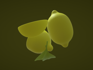 Zesty Freshness Lemon 3D Модель