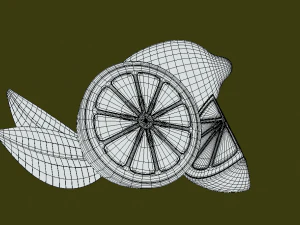 Zesty Freshness Lemon 3D Model