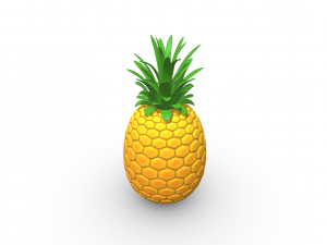 Tropical Delight Pineapple Model 3D