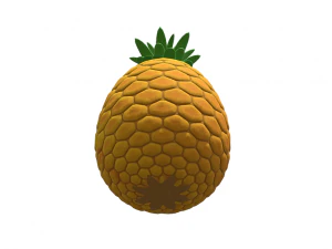 Tropical Delight Pineapple 3D Model
