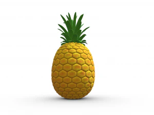 Tropical Delight Pineapple 3D Model