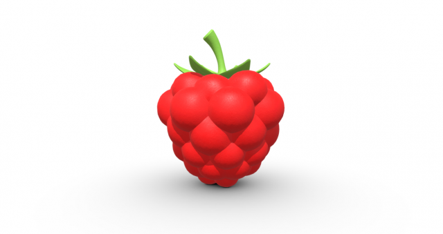 Exquisite Elegance Raspberry Model 3D .c4d .max .obj .3ds .fbx .stl .blend 