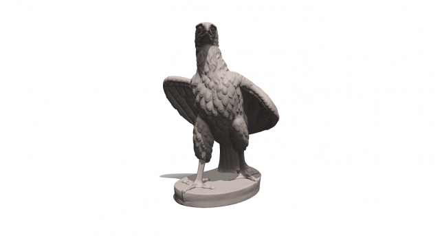 Majestic Guardian Stone Eagle Garden Statue Modello 3D .c4d .max .obj .3ds .fbx .stl .blend 