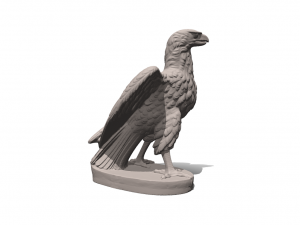 Majestic Guardian Stone Eagle Garden Statue Modello 3D