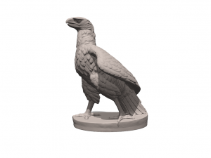 Majestic Guardian Stone Eagle Garden Statue Modello 3D