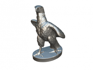 Majestic Guardian Stone Eagle Garden Statue Modello 3D