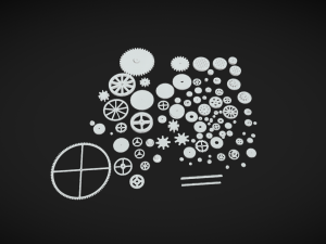 Gear Up for Success 100 Plastic Gears Collection 3Dモデル