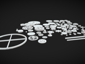 Gear Up for Success 100 Plastic Gears Collection 3D-Modell