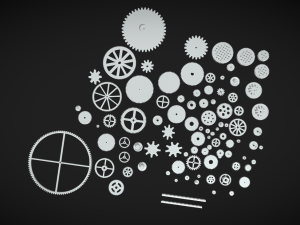 Gear Up for Success 100 Plastic Gears Collection 3D-Modell