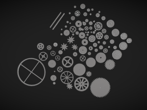 Gear Up for Success 100 Plastic Gears Collection 3D-Modell