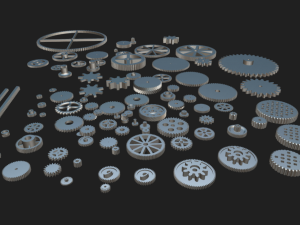 Gear Up for Success 100 Plastic Gears Collection 3D-Modell