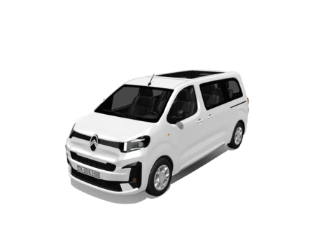 Inovasi Serbaguna New Citroen e-SpaceTourer MPV 2024 Model 3D
