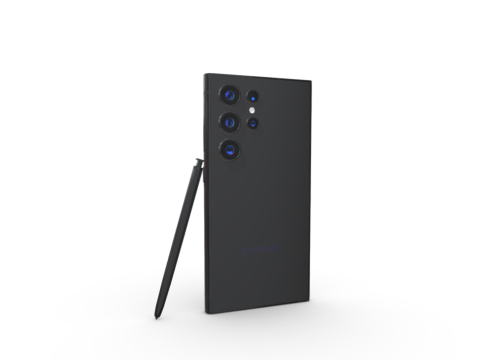 Samsung Galaxy S24 Ultra Titanium Black 3D Model