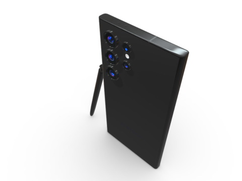 Samsung Galaxy S24 Ultra Titanium Black 3D Model