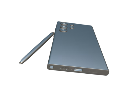 Samsung Galaxy S24 Ultra Titanium Black 3D Model