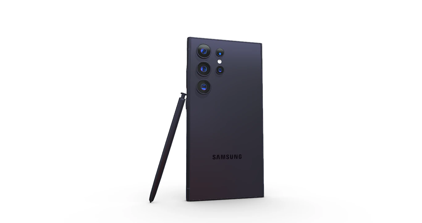 Samsung Galaxy S24 Ultra Violet 3D Model .c4d .max .obj .3ds .fbx .stl .blend 