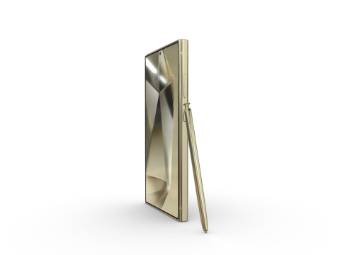 Samsung Galaxy S24 Ultra Titanium Yellow Modello 3D
