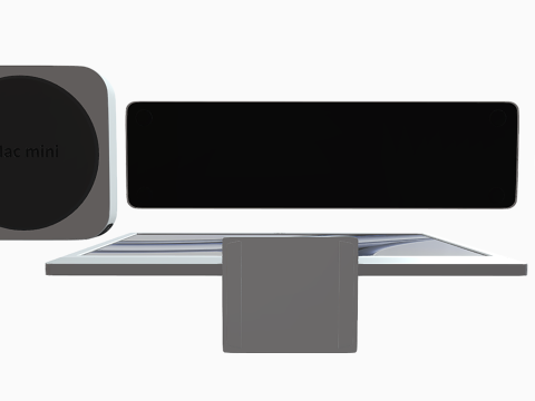 Experience Modern Elegance With Apple iMac PC Set 3D-Modell