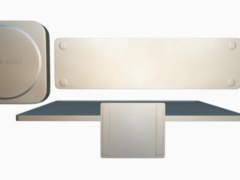 Experience Modern Elegance With Apple iMac PC Set 3D Model