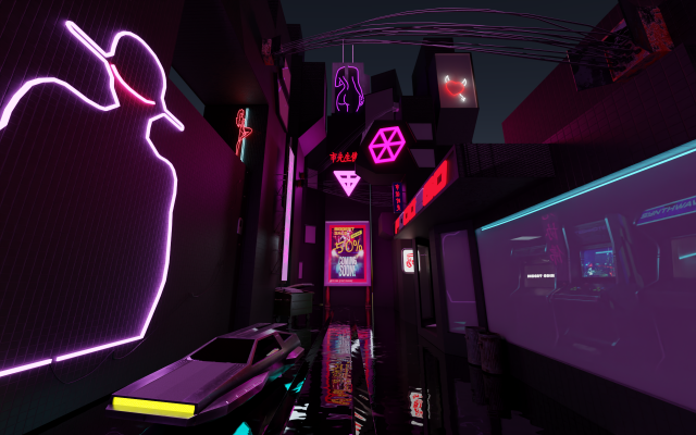 Cyberpunk 3D 모델 .c4d .max .obj .3ds .fbx .stl .blend 