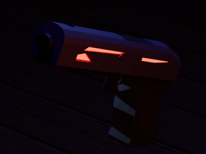 Pistolet niskopolimerowy Model 3D