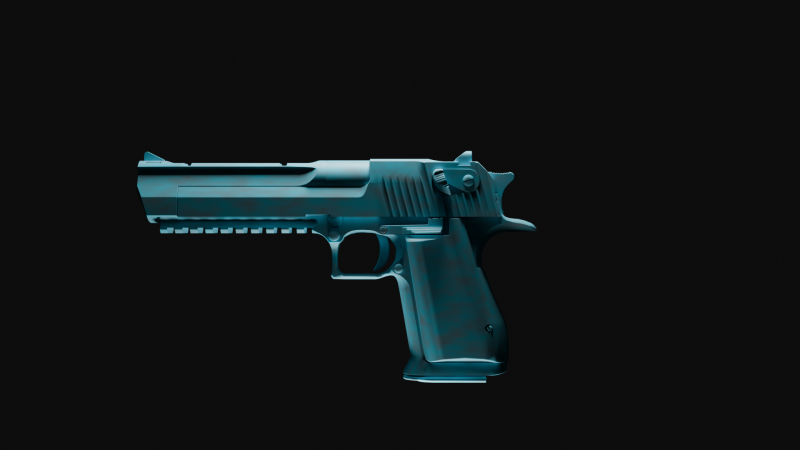 Deagle 3D Modell .c4d .max .obj .3ds .fbx .stl .blend 