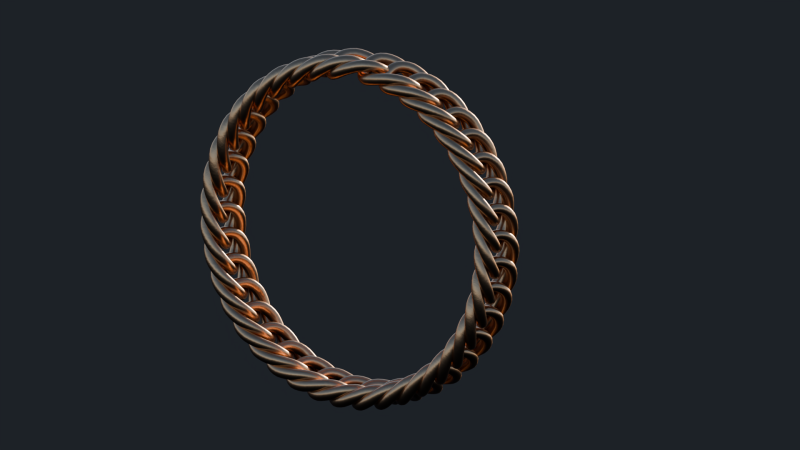 Bransoletka Model 3D .c4d .max .obj .3ds .fbx .stl .blend 